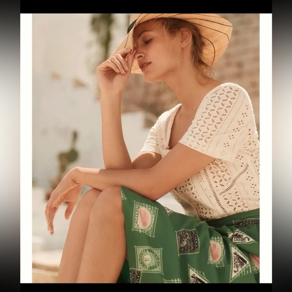 Anthropologie Aurora Eyelet Top ett:twa 
 size XL - Picture 1 of 12
